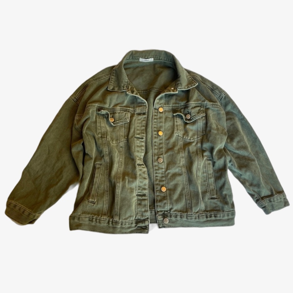 Green denim/cargo jacket